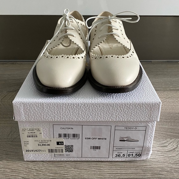 Dior Ivory Loaffer - Size 6.5 - 9.5/10 condition like new - Picture 2 of 5